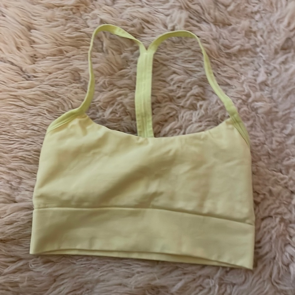 yellow auden sports bra